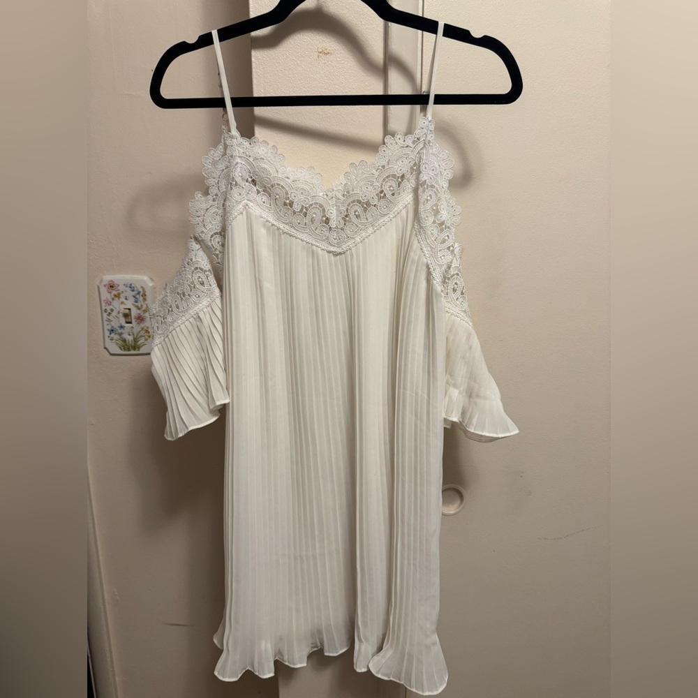 Impressions White Lace Dress